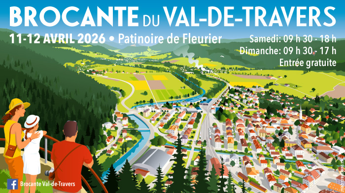 brocante du val-de-travers 2026 affiche