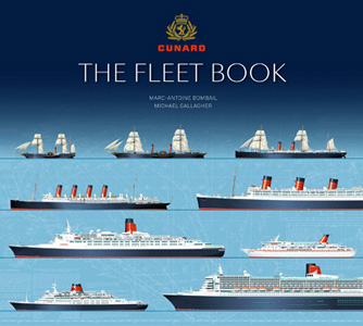 ship vector drawing profile illustration artwork marine art cunard line fleet book